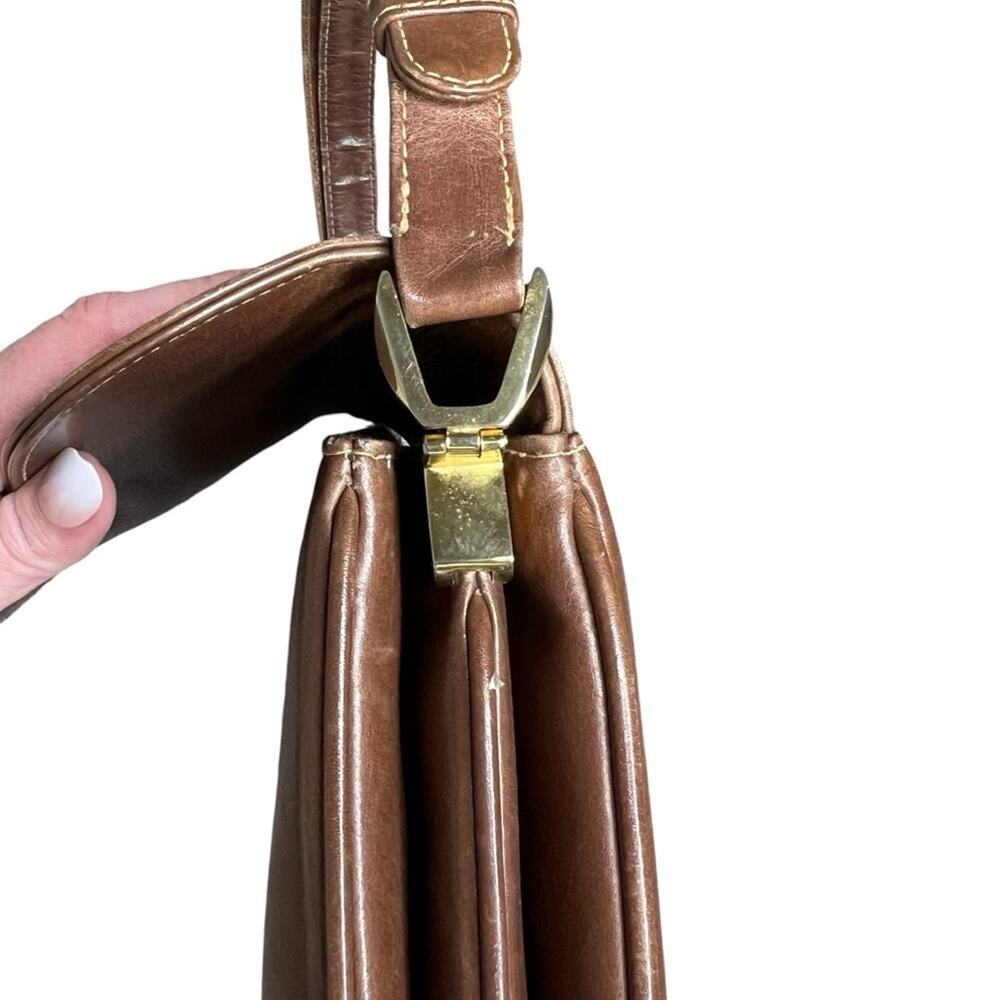 Gucci Horse-Bit Brown Smooth Calfskin Leather Vintage Shoulder Bag - Picture 6 of 15